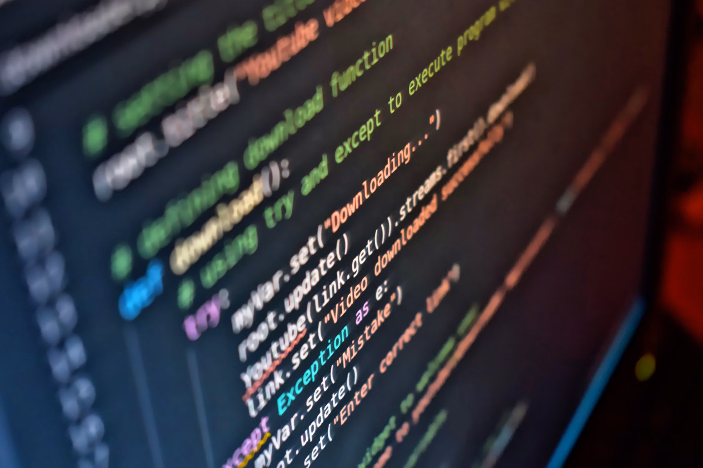 Code affiché sur un écran