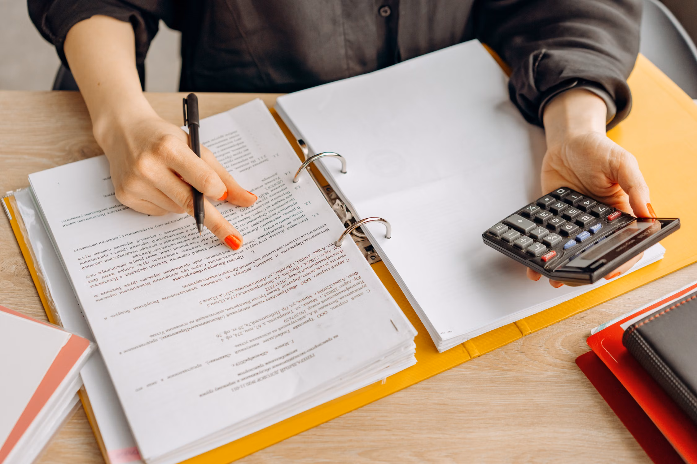 Vérification de documents avec une calculatrice